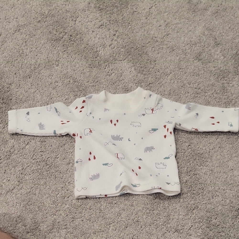 Carter's White and Red Sweater with Soft Fabric